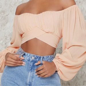 Off Shoulder Crop Top